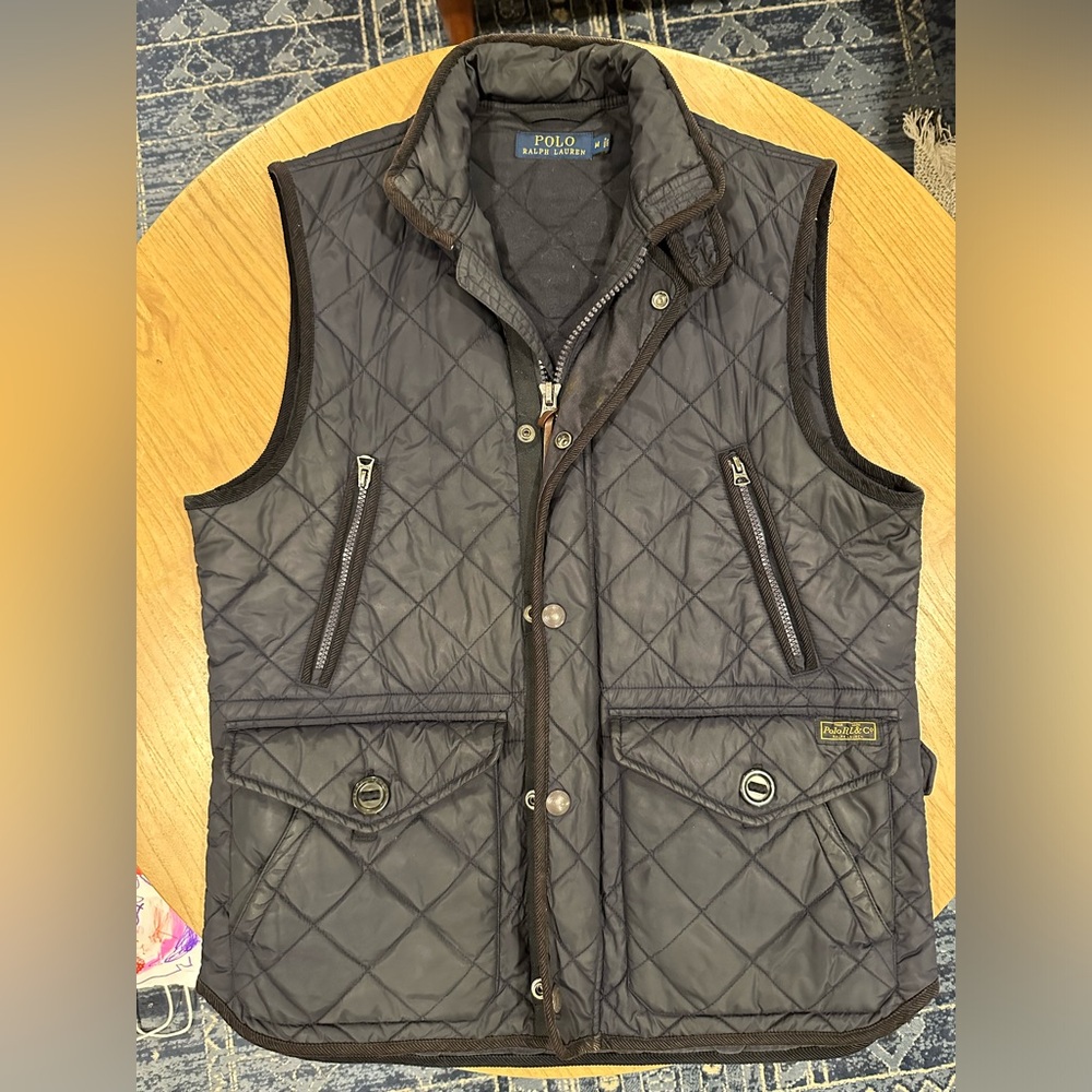 Polo by Ralph Lauren Men's Navy Quilted Vest